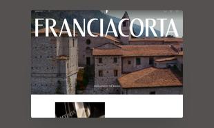 Schermata desktop iniziale del sito Franciacorta