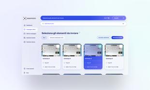 Schermata del flusso di selezione degli screenshot della piattaforma Paparazzo