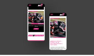 Mockup mobile della homepage del sito web di Nicola Settimo e della pagina news