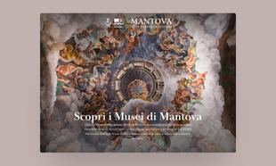 Mockup della schermata iniziale del sito del Comune di Mantova