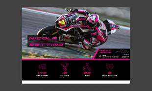 Schermata iniziale del sito di Nicola Settimo