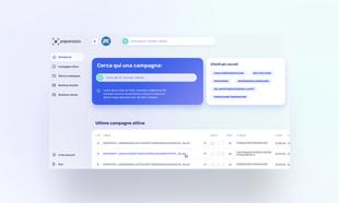 Visualizzazione della dashboard principale della piattaforma Paparazzo