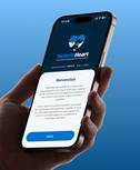Mockup mobile dell'applicazione VeterinHeart