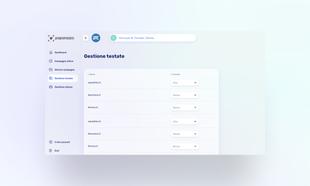 Schermata della gestione testate di Paparazzo