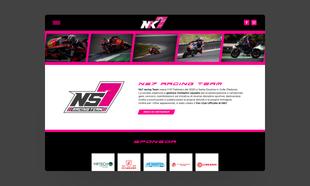Schermata della sezione "NS7 Racing Team" del sito di Nicola Settimo
