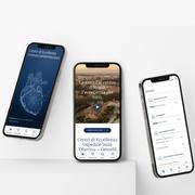 Mockup mobile del sito dell'Ospedale Isola Tiberina